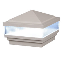 5" x 5" Haven Scallop Lens Low Voltage LED Light Post Cap (Box of 8)