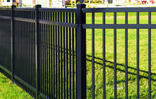 [350 Feet Of Fence] 6' Tall Black Ornamental Aluminum Flat Top Complete Fence Package