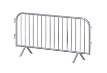 Crowd Control Barriers - 3'7.2" Tall x 7'6" Wide with 16 bars