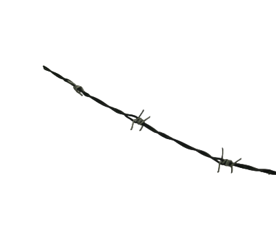 Black Vinyl Coated 4-Point Class 3, 12-1/2 Gauge Barbed Wire for Black Vinyl Chain Link Fences