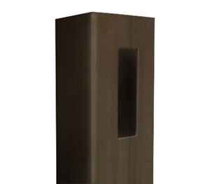 4" X 4" X 13' Chestnut Brown End Post For Vinyl Fences