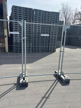 Anti-Climb Temporary Fence Panel - 6'6" Tall x 11'6" Wide: Single Swing Man Gate Kit