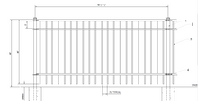[350' Length] 4' Ornamental Flat Top Complete Fence Package