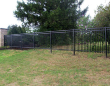 5' x 6' Aluminum Ornamental Flat Top Series A 3-Rail - Standard Picket