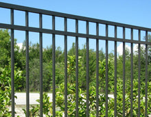 5' x 6' Aluminum Ornamental Flat Top Series A 3-Rail - Standard Picket