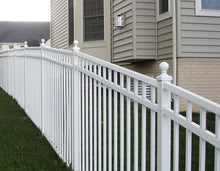 6' x 6' Aluminum Ornamental Flat Top Series A 3-Rail - Standard Picket