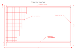 Anti-Climb Temporary Fence Panel- Kit- 6'6" Tall x 11'-5" Wide