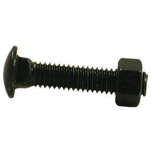 3/8" x 2-1/2" Black Carriage Bolts