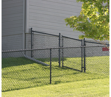 48" x 42" Residential Black Vinyl Coated Chain Link Gate
