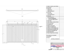 120" x 72" Spear Top Double Drive Gate