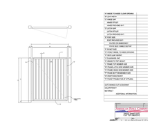 48" x 36" Flat Top Single Swing Gate