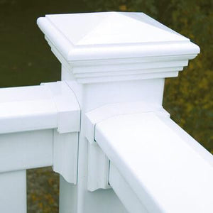 Vinyl T-Rail Picket Railing Kit 42" x 96" - White